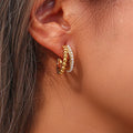 Boucles D'Oreilles Perles D'Or