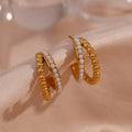 Boucles D'Oreilles Perles D'Or