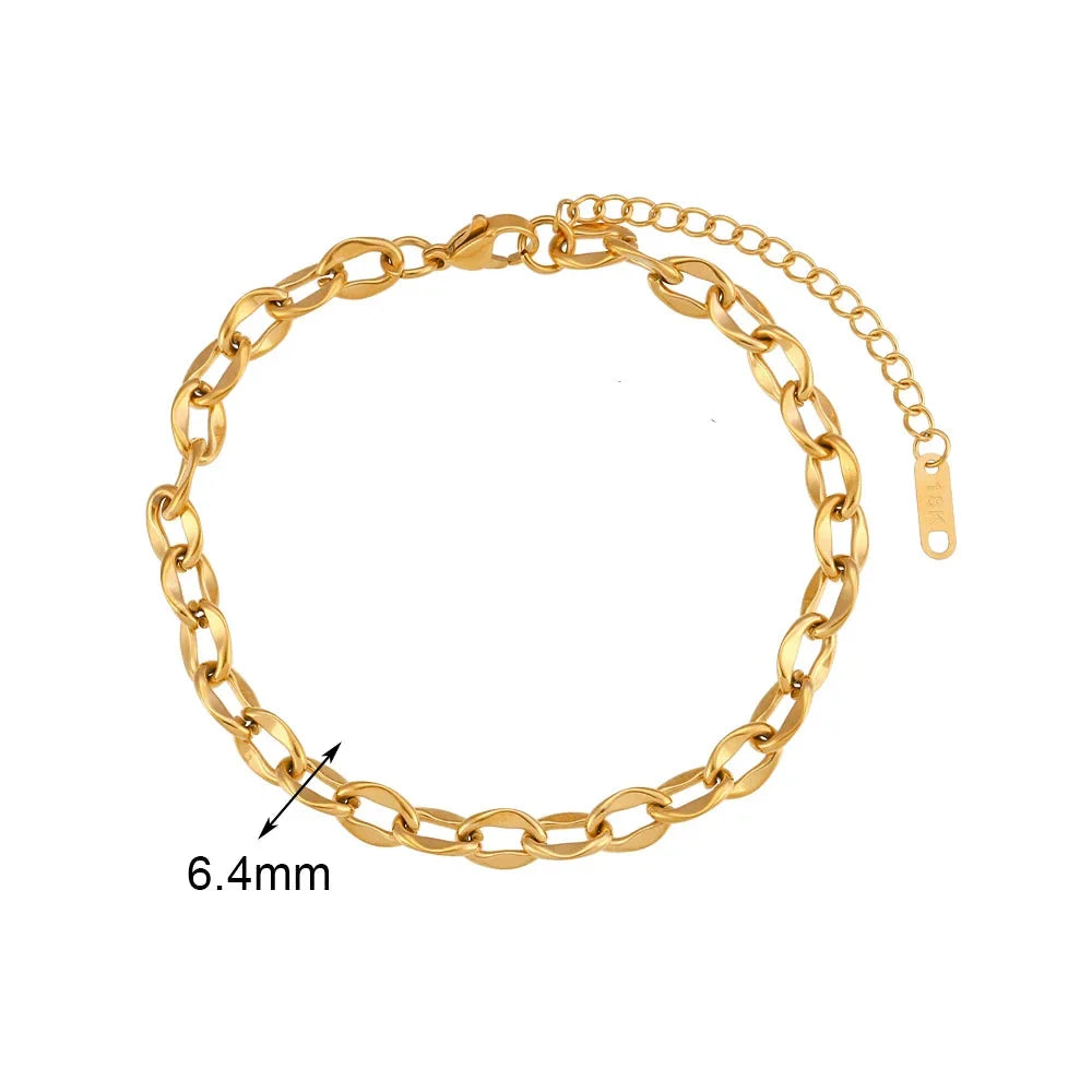 Bracelet de Cheville en Acier Inoxydable