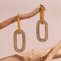 Boucles d'oreilles Luxueuses en Zircon