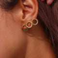 Boucles D'oreilles Perle Zircon