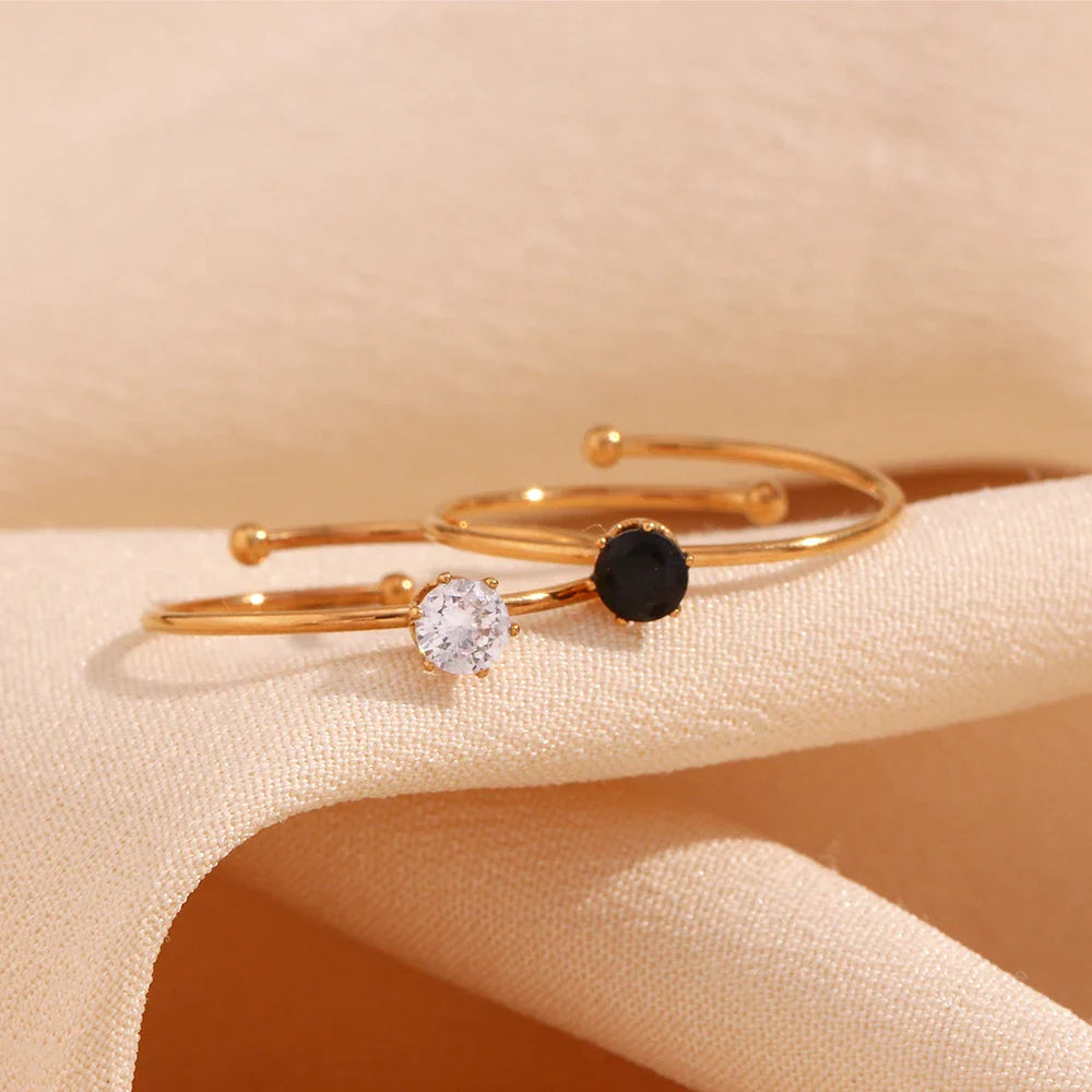 Bague Minimaliste Zircon